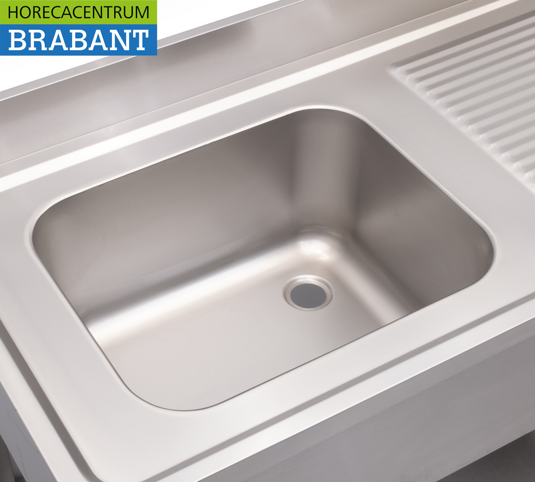 HCB stainless steel sink sink left 120 x 70 cm Horeca - Image 5