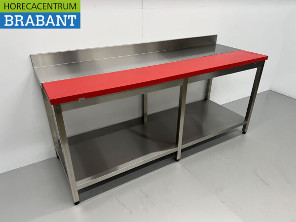 Stainless steel Polyethylene PE Cutting Table Work Table 200 cm Catering Butchery - Image 3