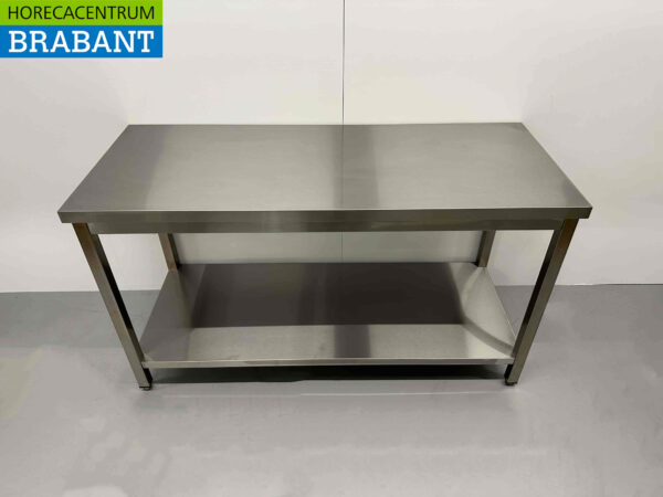 Stainless Steel Work Table Premium-line 150 x 60 x 85 cm Catering - Image 2