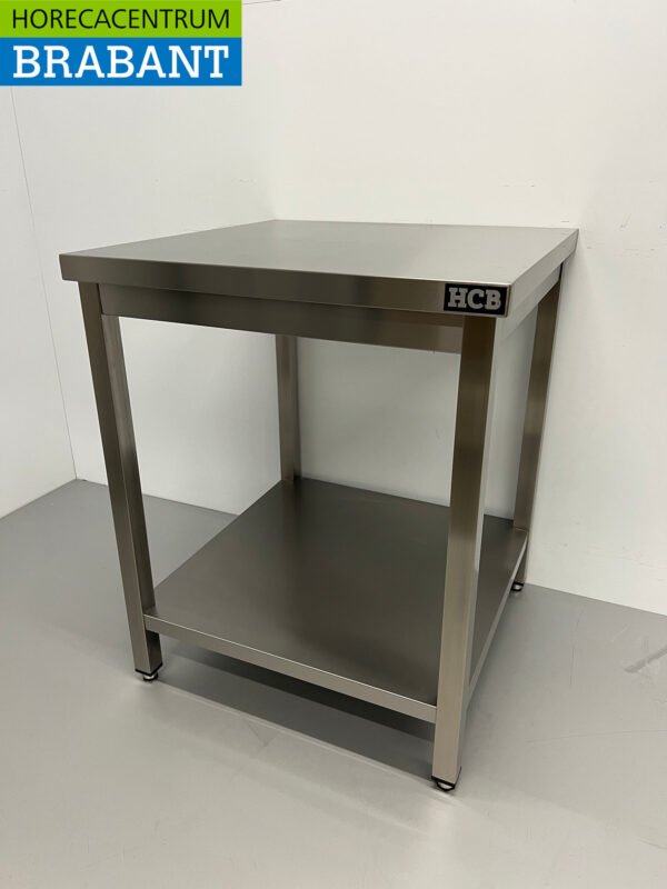 Stainless Steel Work Table Premium-line 70 x 70 x 85 cm Catering - Image 2