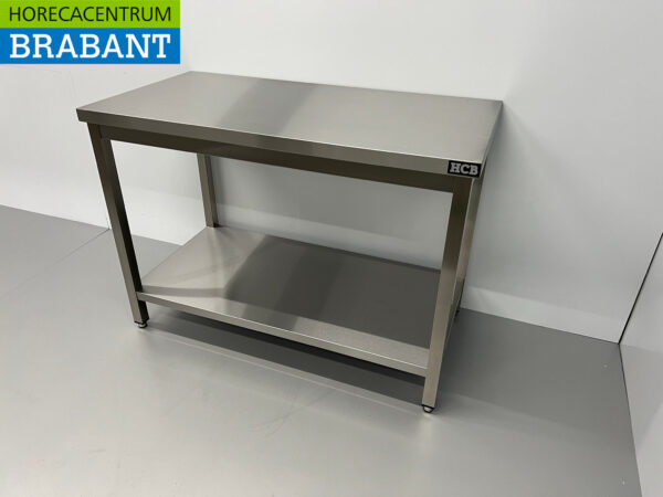 Stainless Steel Worktable Premium-line 120 x 60 x 85 cm Catering - Image 2