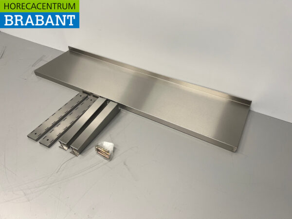 HCB stainless steel Wall Shelf 120 x 30 cm Horeca - Image 2