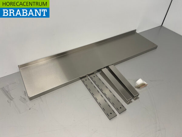 HCB stainless steel Wall Shelf 120 x 30 cm Horeca - Image 3