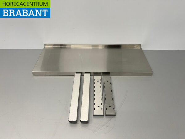 Stainless steel Wall Shelf 100 x 40 cm Horeca