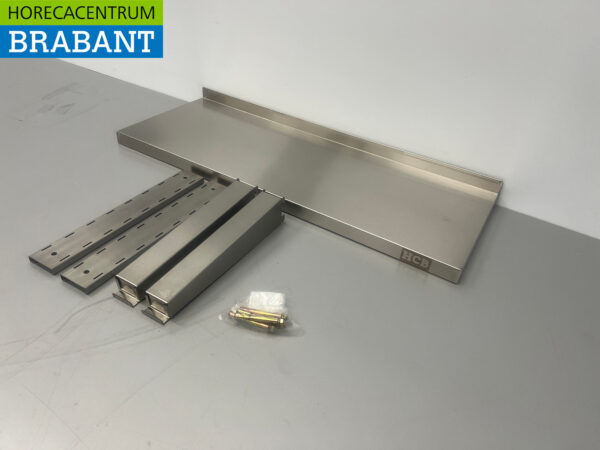 Stainless steel Wall Shelf 80 x 30 cm Horeca - Image 2