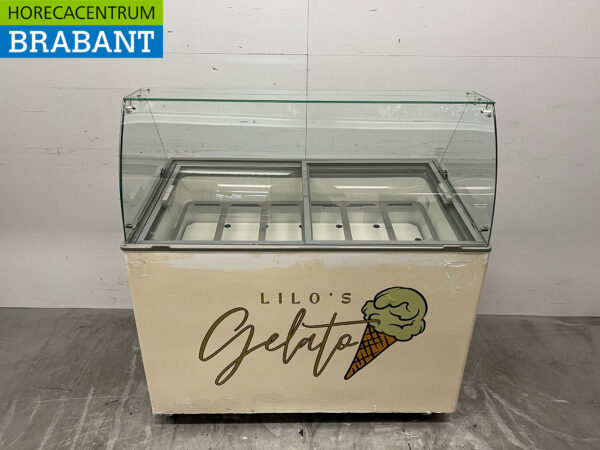 Mobile Combisteel Java Scoop ice cream display case 8 trays 230V Horeca