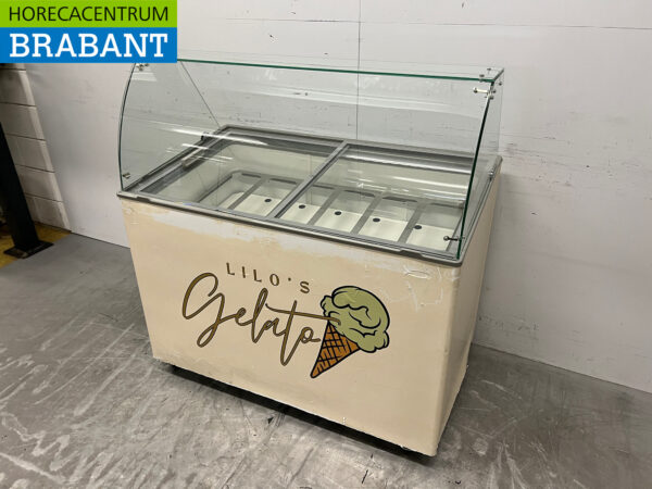 Mobile Combisteel Java Scoop ice cream display case 8 trays 230V Horeca - Image 2
