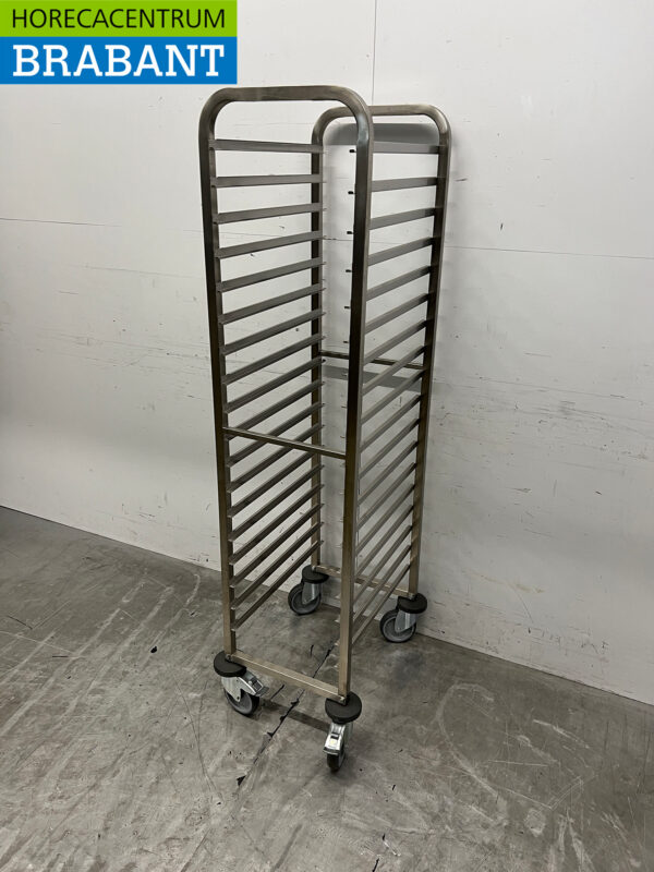 Stainless steel Saro Regal trolley 18 x 1/1 GN Gastronorm 164,5 cm Catering - Image 2