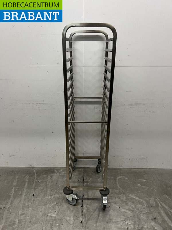 Stainless steel Saro Regal trolley 18 x 1/1 GN Gastronorm 164,5 cm Catering