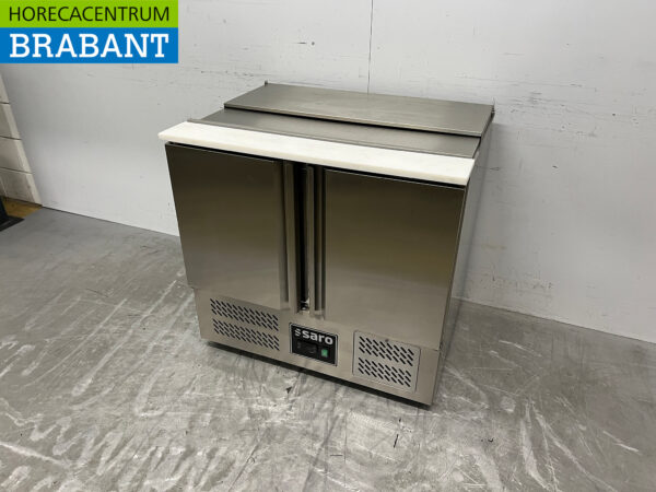 Stainless steel Saro Saladette Refrigerated Workbench 2 Doors 230V Catering - Image 2