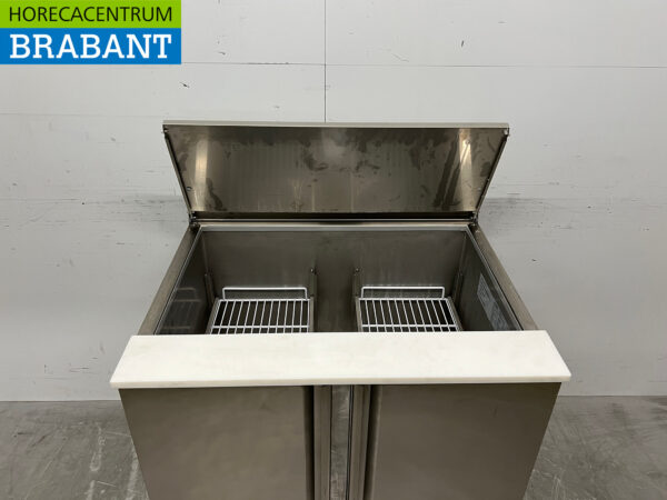 Stainless steel Saro Saladette Refrigerated Workbench 2 Doors 230V Catering - Image 4