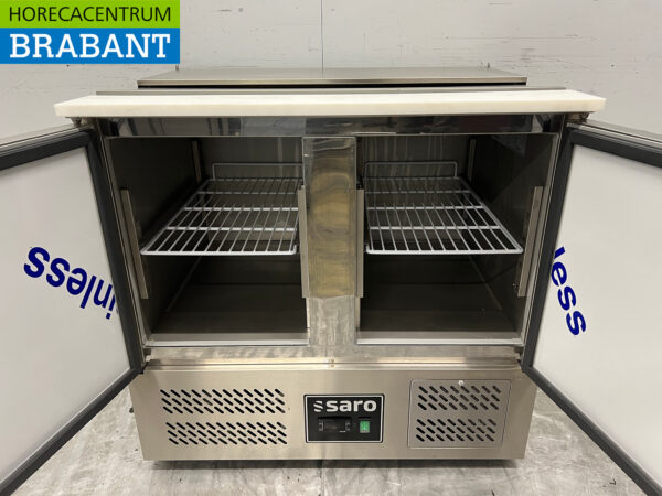 Stainless steel Saro Saladette Refrigerated Workbench 2 Doors 230V Catering - Image 5