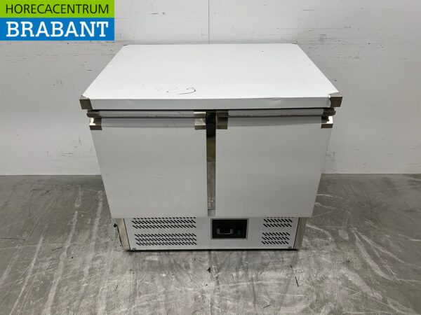 Stainless steel Saro Refrigerated Workbench 2 Doors 90 cm 230V Horeca