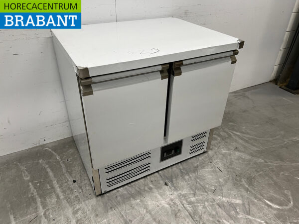 Stainless steel Saro Refrigerated Workbench 2 Doors 90 cm 230V Horeca - Image 3