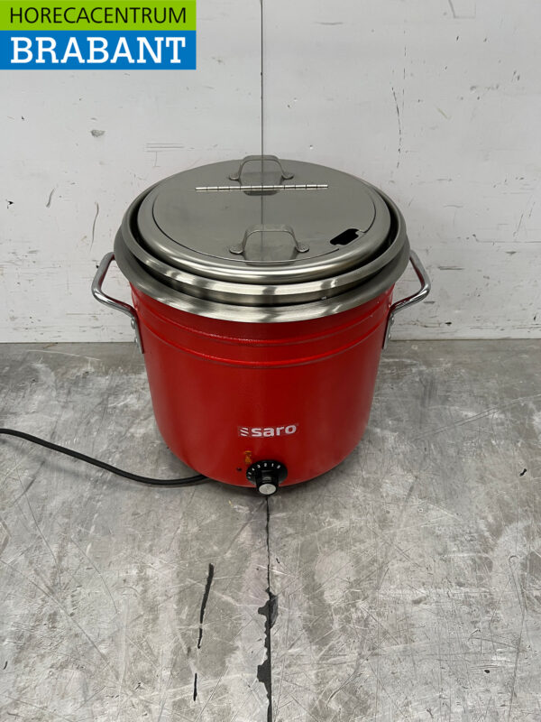 Saro Retro Soup Kettle Red 11 liter 230V Catering