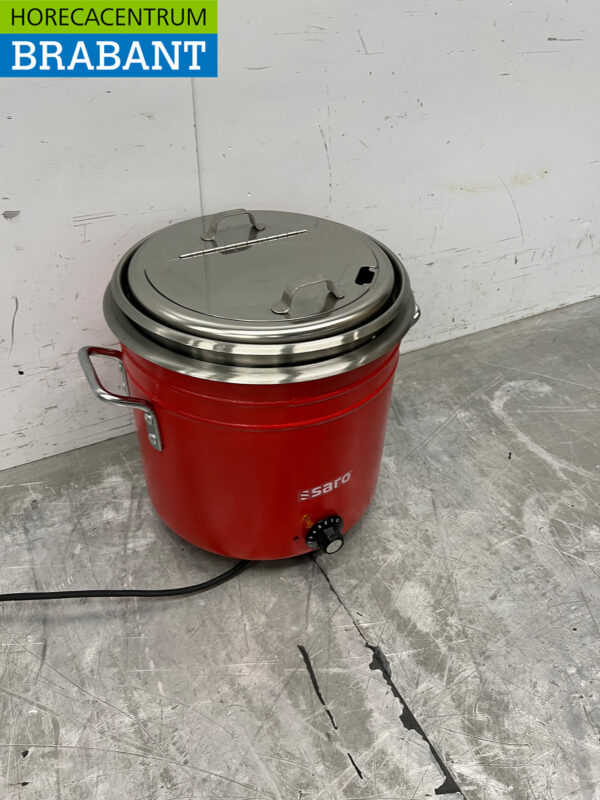 Saro Retro Soup Kettle Red 11 liter 230V Catering - Image 3