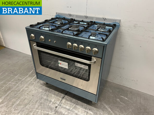 Stainless steel Saro Gas stove 5 burners with gas oven GAS Catering - Image 2