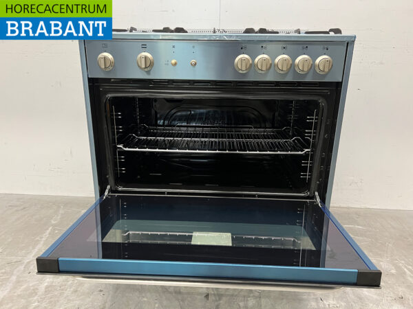 Stainless steel Saro Gas stove 5 burners with gas oven GAS Catering - Image 5