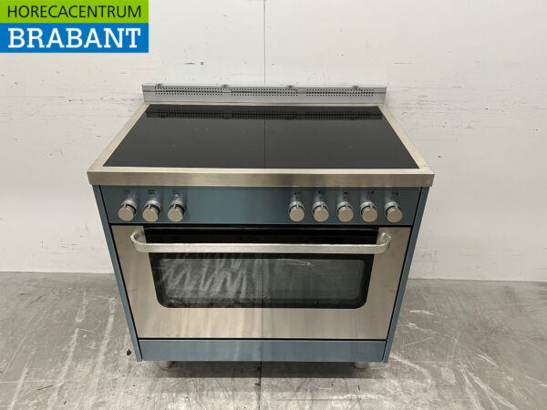 Stainless steel Saro Induction stove with oven 400V Horeca