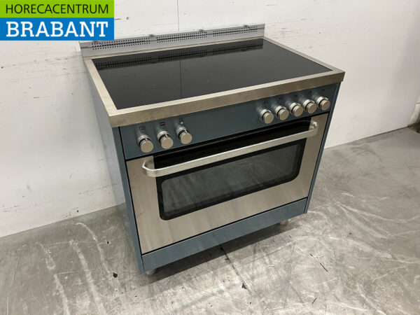 Stainless steel Saro Induction stove with oven 400V Horeca - Image 3