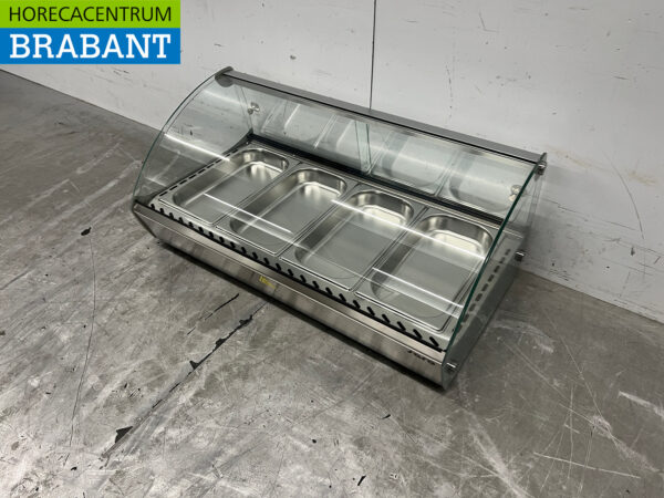 Stainless steel Saro Hot Display Case 46 liters 230V Catering - Image 2