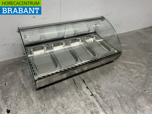 Stainless steel Saro Hot Display Case 46 liters 230V Catering - Image 3