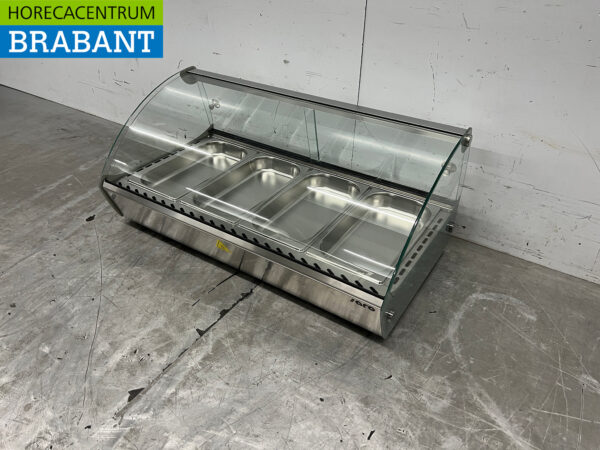 Stainless steel Saro Hot Display Case 46 liters 230V Catering - Image 2