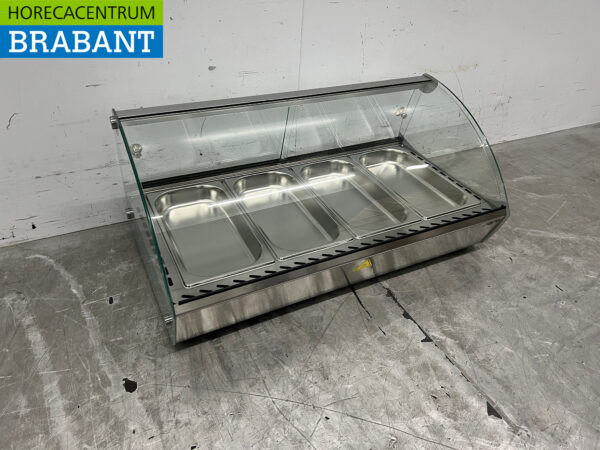 Stainless steel Saro Hot Display Case 46 liters 230V Catering - Image 3