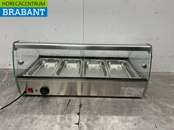 Stainless steel Saro Hot Display Case 46 liters 230V Catering - Image 4