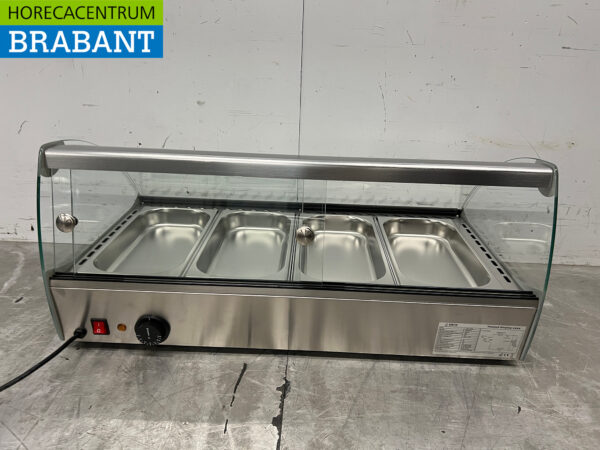 Stainless steel Saro Hot Display Case 46 liters 230V Catering - Image 5