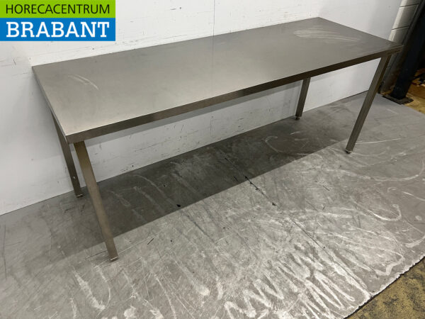 Stainless steel Worktable 200 cm Catering - Image 3