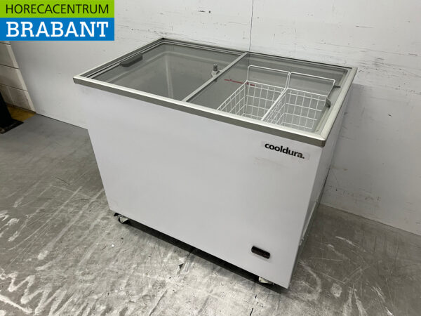 Cooldura Freezer with sliding glass lids 314 liters 230V Horeca - Image 3