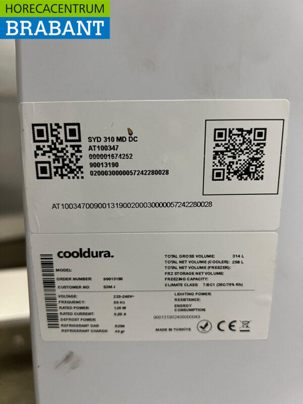 Cooldura Freezer with sliding glass lids 314 liters 230V Horeca - Image 5