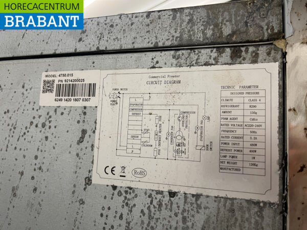 Stainless steel Ecofrost Freezer 500 liters 230V Catering - Image 5