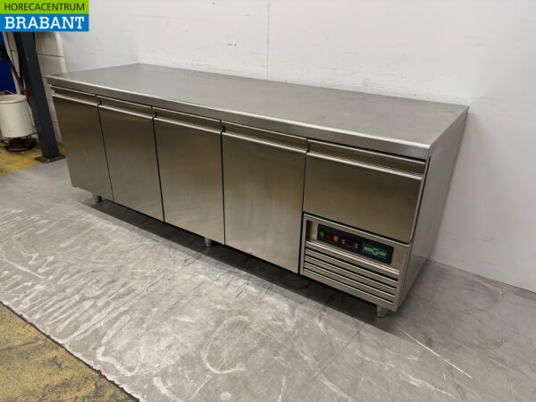 Mercatus refrigerated workbench 4 doors 219 cm 230V stainless steel - Image 3