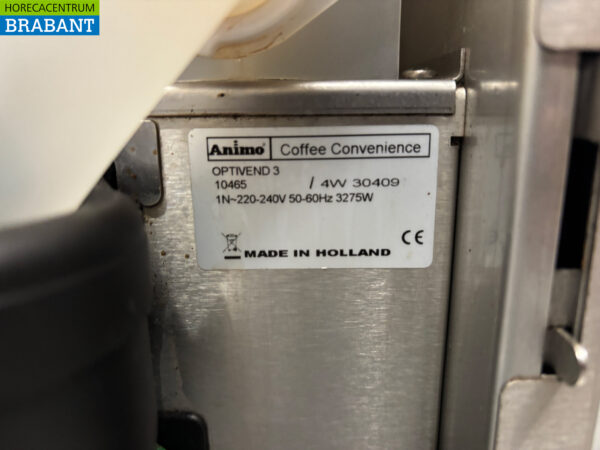 Animo Optivend 3 Coffee machine 230V Catering - Image 6