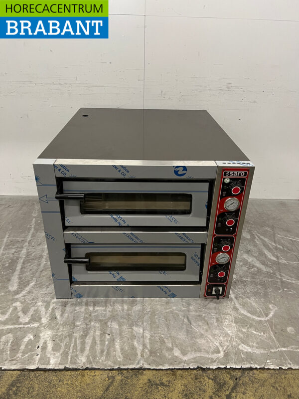 Stainless steel Saro Pizza oven Oven 6 Pizzas 30 cm diameter 400V Horeca