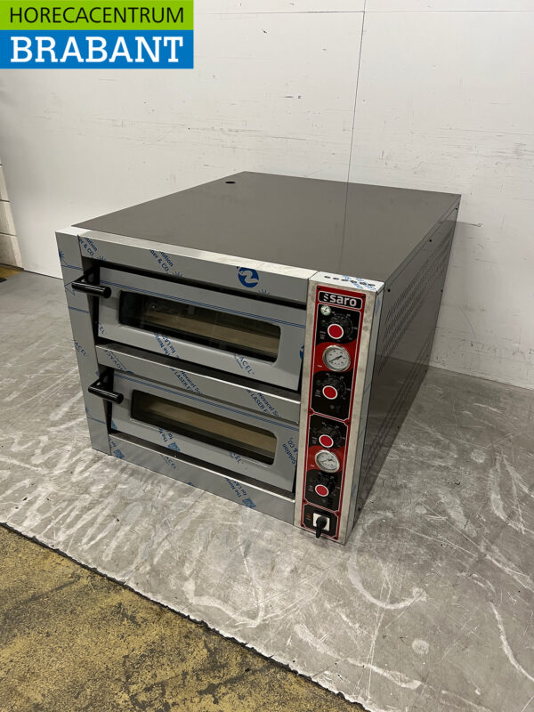 Stainless steel Saro Pizza oven Oven 6 Pizzas 30 cm diameter 400V Horeca - Image 2