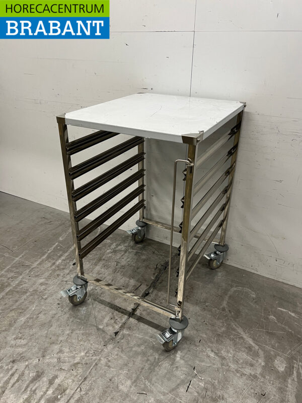 Stainless steel Saro Regal trolley 6 x 2/1 GN Horeca - Image 2
