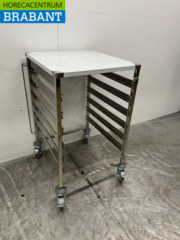Stainless steel Saro Regal trolley 6 x 2/1 GN Horeca - Image 3