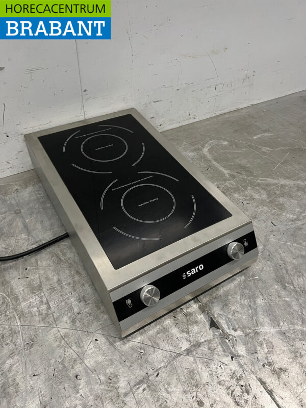 Stainless steel Saro Induction Plate 2 Stove 7 kW 400V Horeca - Image 3