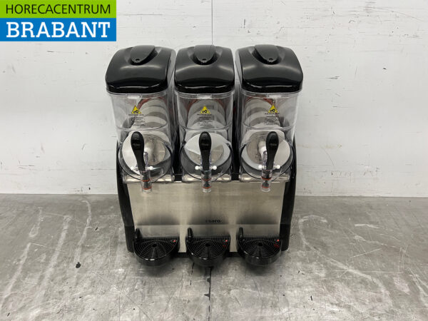 Stainless steel Saro Slush Machine Granita Machine 3 x 12 liters 230V Horeca
