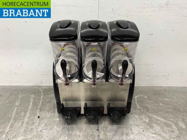 Stainless steel Saro Slush Machine Granita Machine 3 x 12 liters 230V Horeca