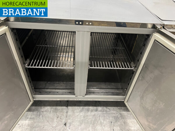 Stainless steel Refrigerated Workbench 3 Doors 161 cm 230V Catering - Image 5