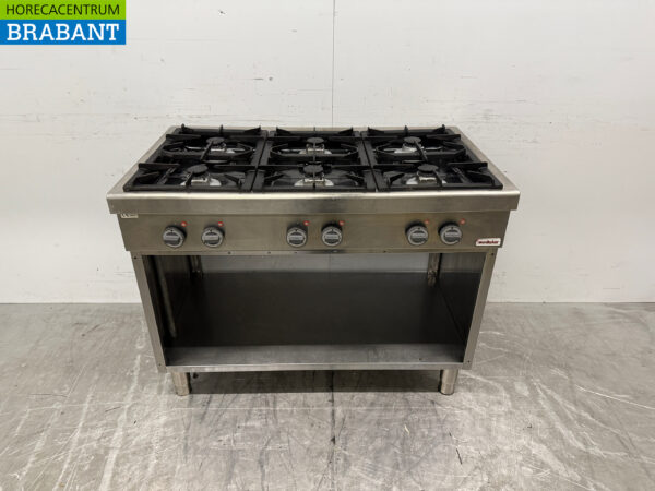 Stainless steel Modular 6 burner Stove 110 cm Natural Gas Catering