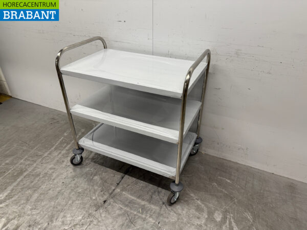 Stainless steel Zorro Serving Cart 3 tiers 86 cm Catering - Image 2