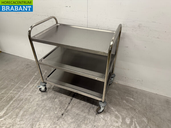 Stainless steel Zorro Serving Cart 3 tiers 86 cm Catering - Image 2
