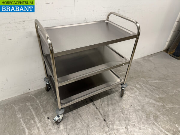 Stainless steel Zorro Serving Cart 3 tiers 86 cm Catering - Image 3