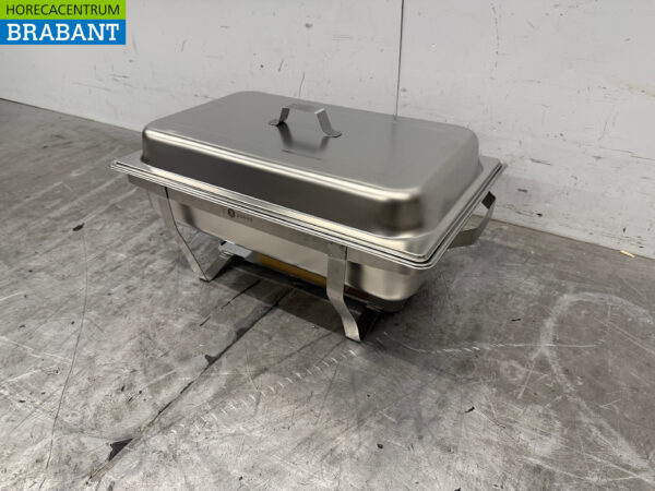 Stainless steel Zorro Chafing dish 1/2 & 2x 1/4 GN Catering - Image 2