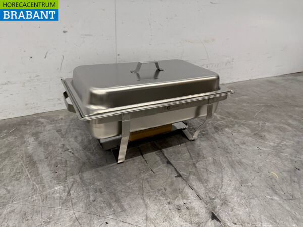 Stainless steel Zorro Chafing dish 1/2 & 2x 1/4 GN Catering - Image 3
